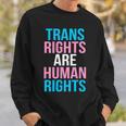 Trans Rights Are Human Rights Colors Logo Tshirt Sweatshirt Gifts for Him