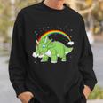 Triceratops Dinosaur Sweatshirt Gifts for Him