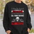 Trucker Trucker Lifes A Series Of Obstacles Truck Driver Trucking Sweatshirt Gifts for Him