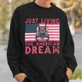 Trucker Woman Trucker Usa Flag For Girl Truck Driver American Truck Sweatshirt Gifts for Him