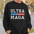 Ultra Mega Patriotic Trump 2024 Republicans American Flag Cute Gift Sweatshirt Gifts for Him