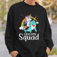 Unicorn Squad Magical Unicorn Riding Narwhal Sweatshirt Gifts for Him