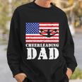 Usa American Distressed Flag Cheerleading Dad Men For Him Great Gift Sweatshirt Gifts for Him