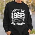 Vintage Crown Made In 1962 60 Years Of Being Awesome 60Th Birthday Sweatshirt Gifts for Him
