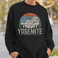 Vintage Retro Yosemite National Park HikingSweatshirt Gifts for Him