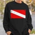 Vintage Scuba Diver Flag Sweatshirt Gifts for Him