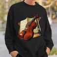 Violin And Sheet Music Sweatshirt Gifts for Him