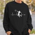 Volleyball Heartbeat Clothing Gift Boys Girls Volleyball Coach Gift Sweatshirt Gifts for Him