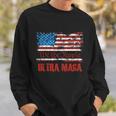 We The People Ultra Maga King Vintage Usa Flag Pride Sweatshirt Gifts for Him