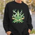 Weed Joint Cross Sweatshirt Gifts for Him