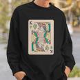 Weed King Poker Card Sweatshirt Gifts for Him