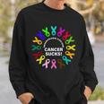 Whatever Color Cancer Sucks Tshirt Sweatshirt Gifts for Him