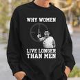Why Women Live Longer Sweatshirt Gifts for Him