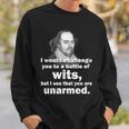 William Shakespeare Wits Quote Tshirt Sweatshirt Gifts for Him