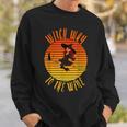 Womens Witch Way To The Wine Funny Wine Halloween Witch Wine Sweatshirt Gifts for Him