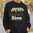 Zion National Park - Bear Zion National Park Sweatshirt Gifts for Him