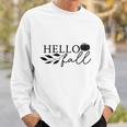 Hello Fall Basic Season Lovers Men Women Sweatshirt Graphic Print Unisex