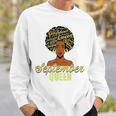 Black African American Melanin Afro Queen September Birthday Sweatshirt Gifts for Him