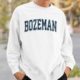Bozeman Montana Mt Vintage Athletic Sports Navy Design Sweatshirt Gifts for Him