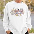Floral Ghost Halloween Spooky Mama Cool Mom Funny Halloween Sweatshirt Gifts for Him
