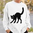 Halloween Black Cat Witches Pet Design Men Women Sweatshirt Graphic Print Unisex Gifts for Him