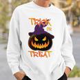 Halloween Pumpkin Trick Or Treat Costume Fancy Dress Men Women Sweatshirt Graphic Print Unisex Gifts for Him