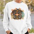 Halloween Western Aztec Leopard Pumpkin Cactus Cowgirl Rodeo Sweatshirt Gifts for Him