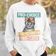 Pro Choice Pro Feminism Pro Cats Feminism Feminist Sweatshirt Gifts for Him