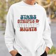 Stars Stripes Women&8217S Rights Patriotic 4Th Of July Pro Choice 1973 Protect Roe Sweatshirt Gifts for Him