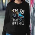 18 Year Old Gift Cool 18Th Birthday Boy Gift For Monster Truck Car Lovers Sweatshirt Gifts for Her