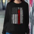 Firefighter Retro American Flag Firefighter Dad 4Th Of July Fathers Day Sweatshirt
