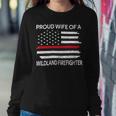 Firefighter Proud Wife Of A Wildland Firefighter Wife Firefighting V2 Sweatshirt