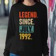 30 Years Old Gifts Legend Since July 1992 30Th Birthday Sweatshirt Gifts for Her