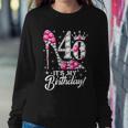 40 Years Old Its My 40Th Cool Gift Birthday Funny Pink Diamond Shoes Gift Sweatshirt Gifts for Her