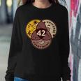 42 Answers To Life Universe Everything Hitchhikers Galaxy Guide Sweatshirt Gifts for Her