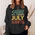 46 Years Old Gifts Legend Since July 1976 46Th Birthday Men Women Sweatshirt Graphic Print Unisex Gifts for Her