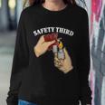 4Th Of July Firecracker Safety Third Funny Fireworks Gift Sweatshirt Gifts for Her