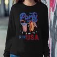 4Th Of July Food Party In The Usa Funny Hot Dog Lover Sweatshirt Gifts for Her