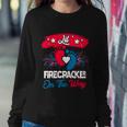 4Th Of July Pregnancy Meaningful Gift Lil Firecracker On The Way Great Gift Sweatshirt Gifts for Her