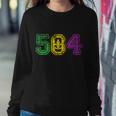 504 New Orleans Mardi Gras Sweatshirt Gifts for Her