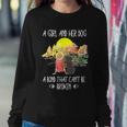 A Girl And Her Dog A Bond That Cant Be Broken Cute Graphic Design Printed Casual Daily Basic Sweatshirt Gifts for Her