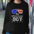 All American Boy 4Th Of July Boys Kids Sunglasses Sweatshirt Gifts for Her