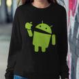 Android Eats Apple Funny Nerd Computer Tshirt Sweatshirt Gifts for Her