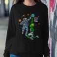 Astronaut And Alien Basketball Sweatshirt Gifts for Her