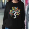 Autism Awareness Puzzle Piece Tree Sweatshirt Gifts for Her