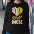 Ball Mom Baseball Softball Mothers Gift Sweatshirt Gifts for Her