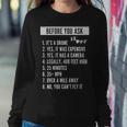 Before You Ask Drone Funny Drone Tshirt Sweatshirt Gifts for Her