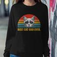 Best Cat Dad Ever Retro Sunset Tshirt Sweatshirt Gifts for Her