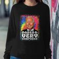 Biden Dazed And Very Confused Tie Dye Funny Tshirt Sweatshirt Gifts for Her