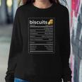 Biscuits Nutrition Facts Funny Thanksgiving Christmas Sweatshirt Gifts for Her